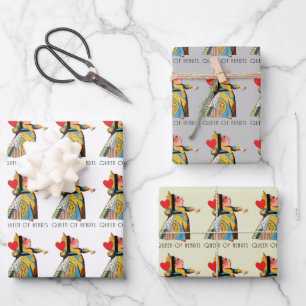 Hartenkoningin Klassieke Alice in Wonderland Inpakpapier Vel