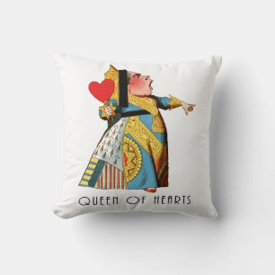 Hartenkoningin Klassieke Alice in Wonderland Kussen