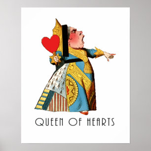 Hartenkoningin Klassieke Alice in Wonderland Poster