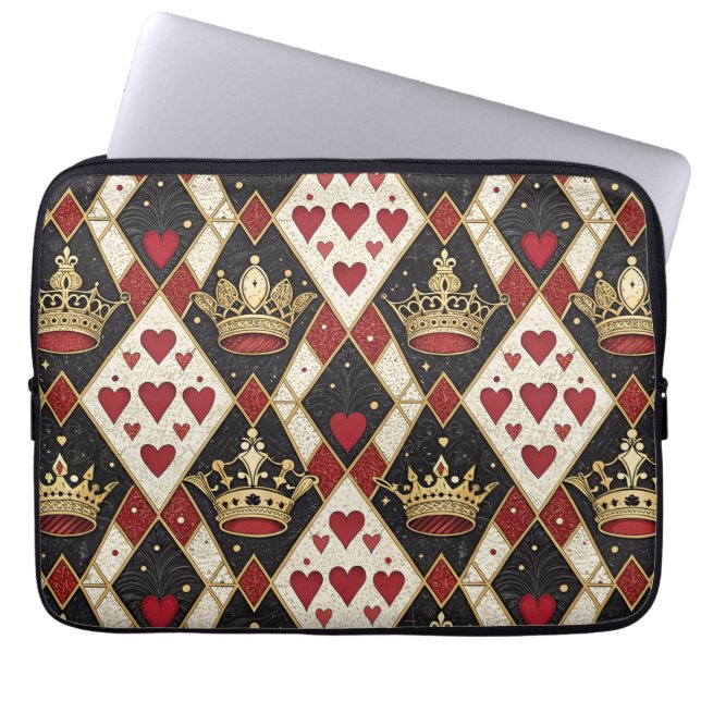Hartenkoningin Laptop Sleeve (Voorkant)