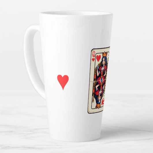 Hartenkoningin Latte Mok (Linkerhoek)