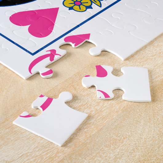 Hartenkoningin Legpuzzel (Zijkant)