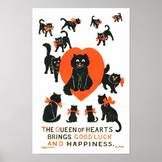 Hartenkoningin Louis Wain Poster (Voorkant)