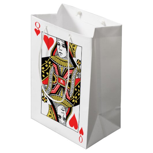 Hartenkoningin Medium Cadeauzakje (Voorkant Gekanteld)