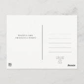 Hartenkoningin. Mode speelkaart Briefkaart (Achterkant)