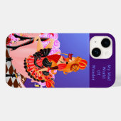 Hartenkoningin op een bed van rozen Case-Mate iPhone case (Achterkant (horizontaal))