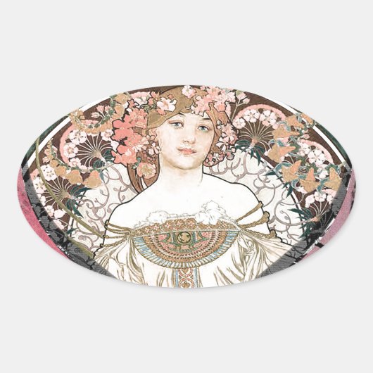 Hartenkoningin Ovale Sticker (Voorkant)