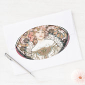 Hartenkoningin Ovale Sticker (Envelop)