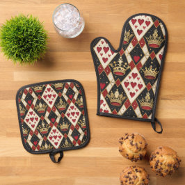 Hartenkoningin Ovenwant & Pannenlap Set