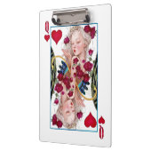 Hartenkoningin overmaatse grafische kaart, speelka klembord (Links)