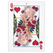 Hartenkoningin overmaatse grafische kaart, speelka klembord (Achterkant)