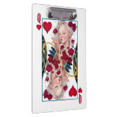 Hartenkoningin overmaatse grafische kaart, speelka klembord (Rechts)