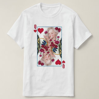 Hartenkoningin overmaatse grafische kaart, speelka t-shirt