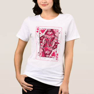 Hartenkoningin PNG, Valentijnsdag Koffiemeisje, Tr Tri-Blend Shirt