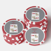 Hartenkoningin Poker Chips (Opstapeling)