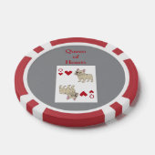 Hartenkoningin Poker Chips (Enkel)