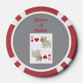 Hartenkoningin Poker Chips (Achterkant)