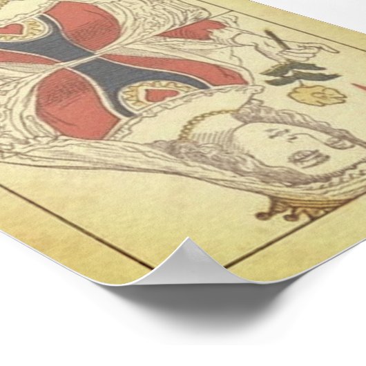 Hartenkoningin Poster (Hoek)