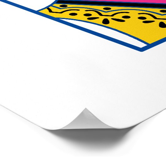 Hartenkoningin Poster (Hoek)