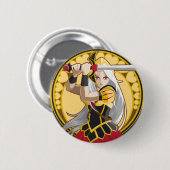 Hartenkoningin Ronde Button 5,7 Cm (Voorkant /achterkant)