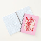 Hartenkoningin Rood Preppy Kunst Notitieboek (Binnen)