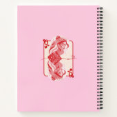 Hartenkoningin Rood Preppy Kunst Notitieboek (Achterkant)