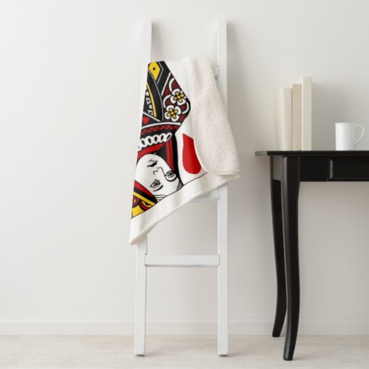 Hartenkoningin Sherpa Deken (In situ)