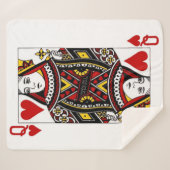 Hartenkoningin Sherpa Deken (Voorkant (horizontaal))