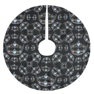 Hartenkoningin Silver Crown Tiaras zwart Kerstboom Rok