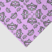 Hartenkoningin Silver Crowns Tiaras roze lila Tissuepapier (Detail)