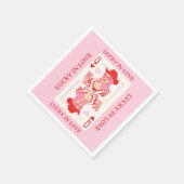 Hartenkoningin Speelkaarten Bachelorette Servet (Hoek)