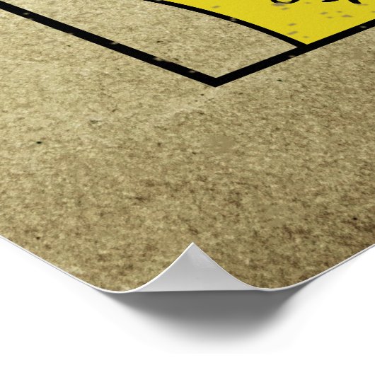 Hartenkoningin speelkaarten poster (Hoek)