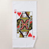 Hartenkoningin Strandlaken (Voorkant)