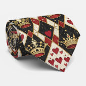 Hartenkoningin Stropdas (Opgerold)