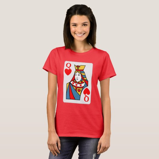 Hartenkoningin T-shirt (Voorkant volledig)