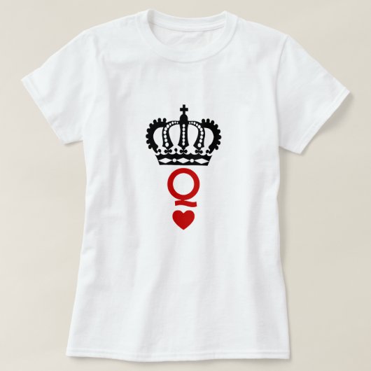 Hartenkoningin T-shirt (Design voorkant)