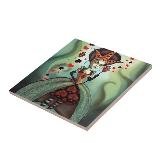 Hartenkoningin Tegeltje (Zijkant)