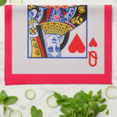 Hartenkoningin Theedoek (Gevouwen)