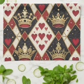 Hartenkoningin Theedoek (Gevouwen)
