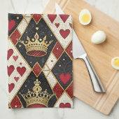 Hartenkoningin Theedoek (Quarter Fold)