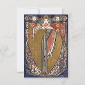 Hartenkoningin van Margaret Macdonald Mackintosh Bedankkaart (Voorkant)