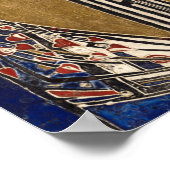 Hartenkoningin van Margaret Macdonald Mackintosh Poster (Hoek)