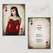 Hartenkoningin - Visitekaartje (Voorkant / Achterkant)