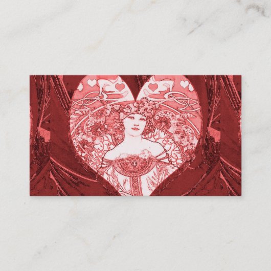 Hartenkoningin Visitekaartje (Voorkant)