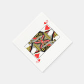 Hartenkoningin - Voeg je Afbeelding toe Servet (Hoek)