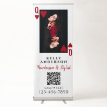 Hartenkoningin Vrouwelijke Foto QR Code Kapper