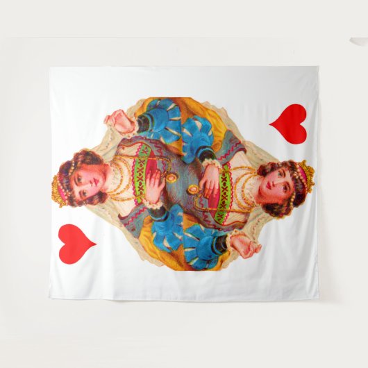 Hartenkoningin Wandkleed (Voorkant (horizontaal))