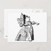 Hartenkoningin - weg met haar hoofd! briefkaart (Voorkant / Achterkant)