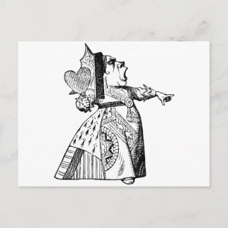 Hartenkoningin - weg met haar hoofd! briefkaart
