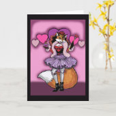 Hartenkoningin Wenskaart Kaart (Gele Bloem)